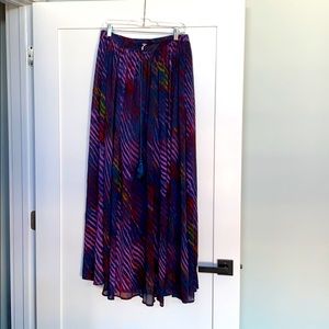 Free People Size L Zebra Maxi Skirt